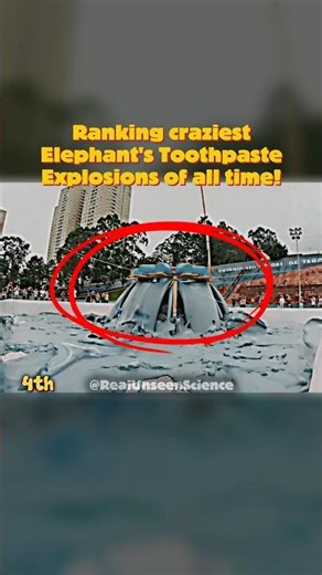 Biggest Elephant’s Toothpaste Explosions Ever Recorded! #experiment #science #shorts