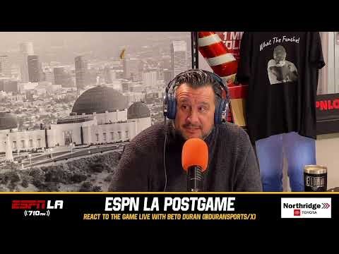 The Lakers fall to the Rockets... Tune in to the postgame show as Beto Duran reacts. 12-25-25
