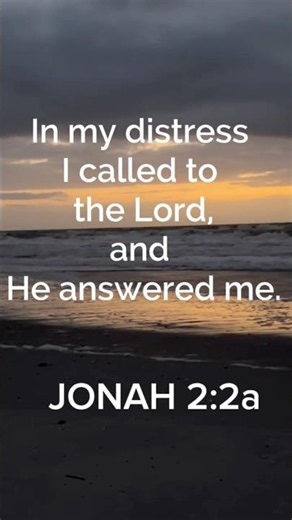 Jonah 2:2 at Daytona Beach at Sunrise