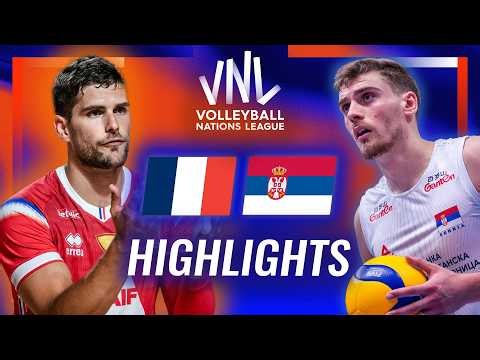 France 🇫🇷 vs. Serbia 🇷🇸 - Highlights | Week 2 | Men's VNL 2026