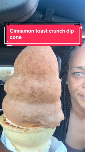Tried @Dairy Queen new Cinnamon Toast Crunch dip cone it was delicious #eateatwithkeysh #foodreview #foodie #fyp