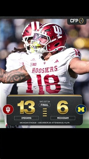 Indiana versus Michigan final score ￼