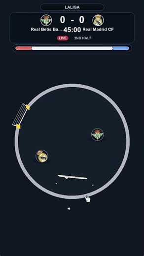 Real Betis vs Real Madrid | LaLiga Physics Simulation ⚽ #football