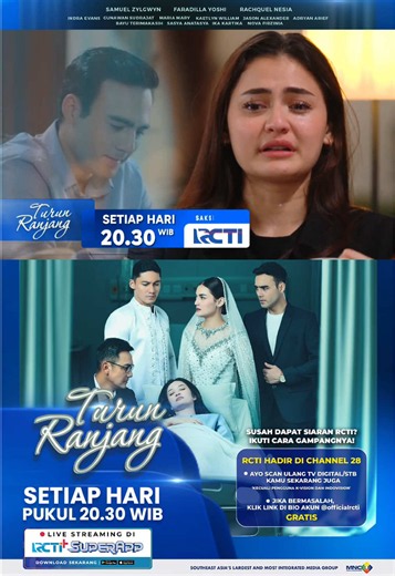 Tuh kan!!!🥺 Baru pada sadar kalau Natha tuh prang yang tulus tapi emang cara menunjukannya aja yang beda🥺 Saksikan Layar Drama Indonesia TURUN RANJANG Setiap Hari pukul 20.30 WIB hanya di @officialrcti RCTI Hadir di CHANNEL 28, ikuti cara mudahnya: * Aktifkan LCN lalu scan ulang STB Kamu * Scan otomatis TV Digital Apabila masih bermasalah dengan siaran @officialrcti ditempat kamu? Silahkan cek link berikut ya ⬇️⬇️⬇️ https://rcti.tv/helpdesk #layardramaoke #layardramaindonesia #turunranjangdirc