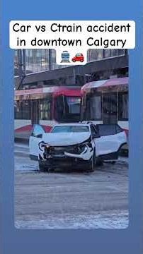 Car vs Train | Downtown Calgary #canada