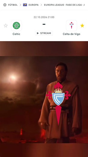 The perfect battle, @Celtic Football Club ⚔️ #Celta #Celtic #EuropaLeague #starwars