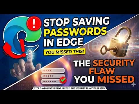 Stop Saving Passwords in Edge: The Security Flaw You Missed