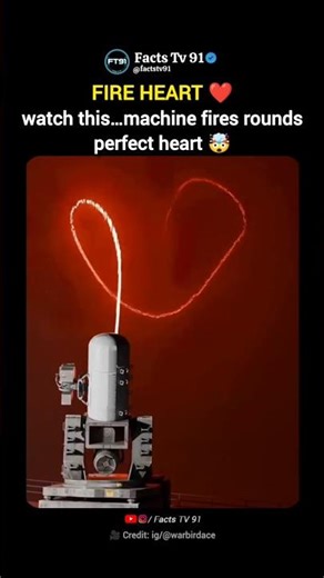 This Machine Draws a Perfect Heart With Fire ❤️🔥