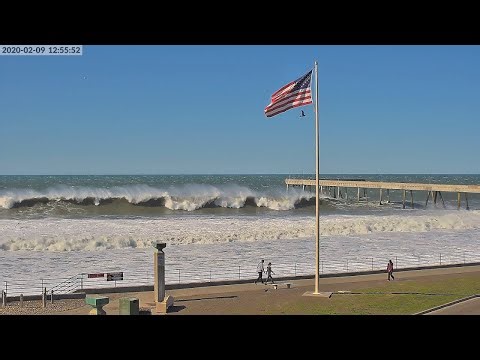 Pacifica Pier and Beach, Pacifica CA 4k Live