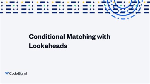 Conditional Matching with Lookaheads