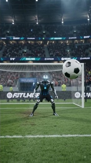 Alien's IMPOSSIBLE Free Kick vs Robot Goalkeeper! 👽⚽🤖 #Shorts