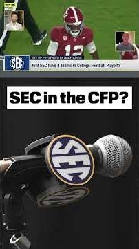 Could 4 SEC teams make the CFP ⁉️