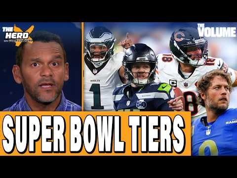 Super Bowl Contender Tiers: Rams, Seahawks, Bears, Eagles + Bo Nix OVERRATED? | THE HERD NFL