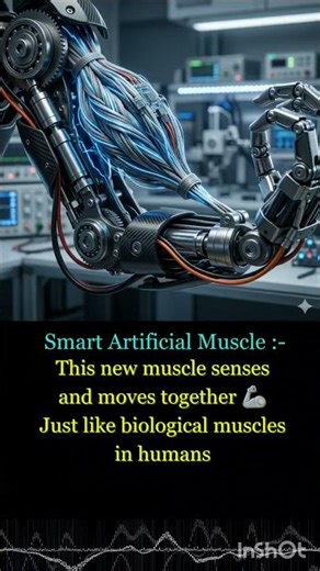 This Artificial Muscle Can Feel and Move Like Humans 🦾⚡ #Robotics #HumanoidRobot #ArtificialMuscle