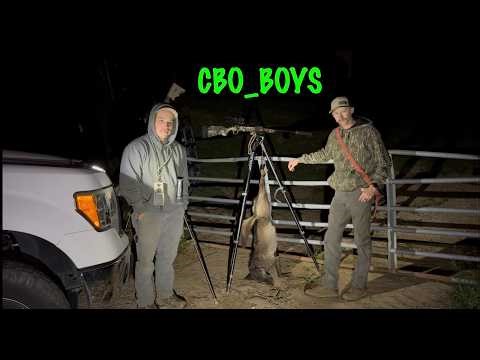 Our 1st Black Coyote!!! Thermal Coyote Hunting