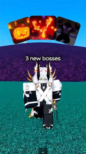 3 HALLOWEEN BOSSES in Blox Fruits! 🎃🔥 #roblox #bloxfurit #shorts