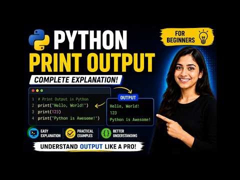 06.Learn Python print output step by step 🚀Understand how Python displays results on screen 😊