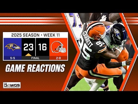 Ravens x Browns: Game Reactions - Browns Just Refused to Let the Ravens Lose