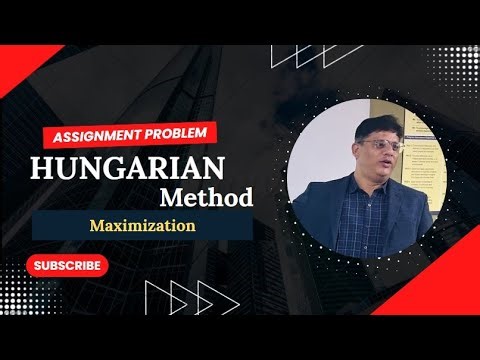 Hungarian Method for Maximization | Assignment Problem in OR (Step-by-Step)