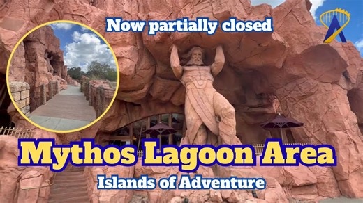 Exploring the path behind Mythos before construction at Islands of Adventure
