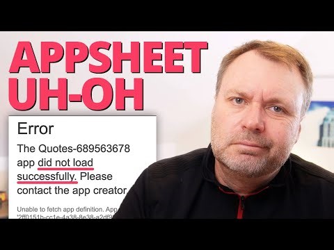 How to Fix AppSheet's "did not load successfully" Error