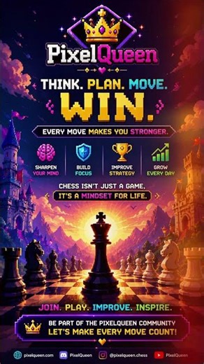 Chess is more than a game — it’s a mindset, a battle of focus, patience, and strategy. ♟️🔥#Chess