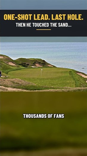One-Shot Lead on The Last Hole… Then He Touched The SAND #Shorts