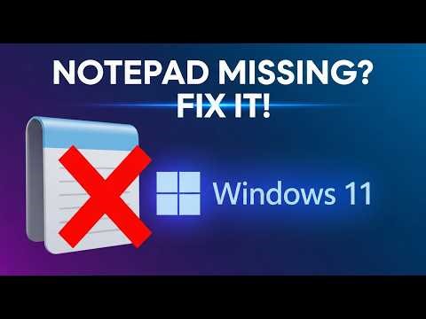 Fix Notepad Missing In Windows 11 Fix Notepad Not Showing In Windows 11