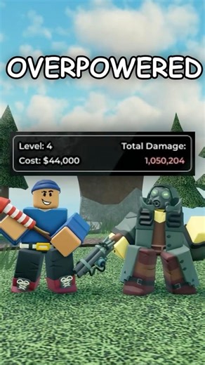 The Most OP Tower Combo in TDS (1,000,000 DMG) #tds #roblox #towerdefensesimulator