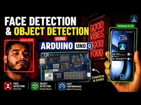 Face Detection & Object Detection Using Arduino UNO Q 🔥 AI Vision Project