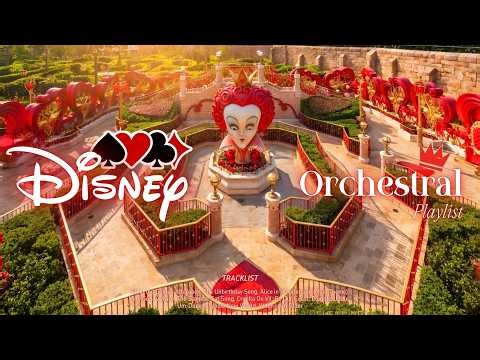 🌹 whimsical disney orchestral in the red queen's garden 🏰 bgm for curious focus & productivity 🎻🪄