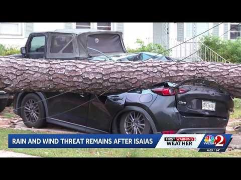 Tracking post-tropical Isaias; cleanup underway after hurricane slams Gulf Coast