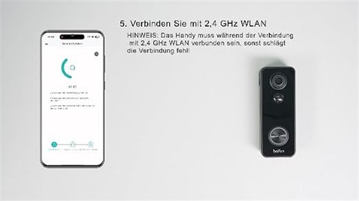 BOIFUN 2K WLAN Video Türklingel mit Kamera, Alexa-kompatibel,180° Sichtfeld | Funkklingel mit Kamera, 2-Wege-Audio,AI Bewegungserkennung, Ohne ABO, 2,4GHz, IP65, Schwarz