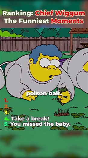 👮Ranking: Chief Wiggum The Funniest Moments!😂