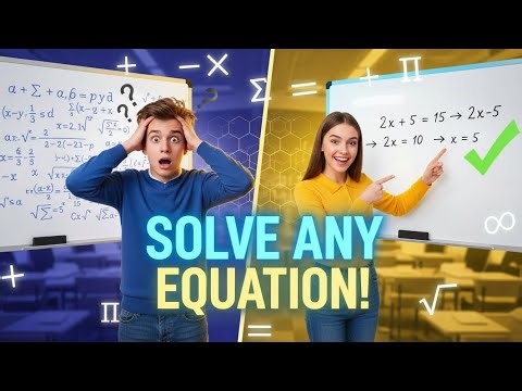 Solve Any Equation Step by Step (Beginner Friendly Math Tutorial)