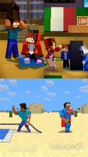 Giga Mikey & JJ Vs lil bro - High Level Power🤯Complete Maizen Minecraft #minecraft #jj #memes