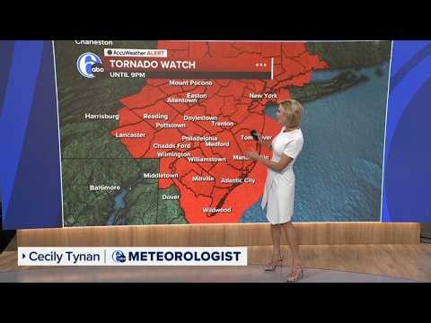 Tornado Watch in effect for much of Philadelphia region until 9 p.m. | LIVE RADAR