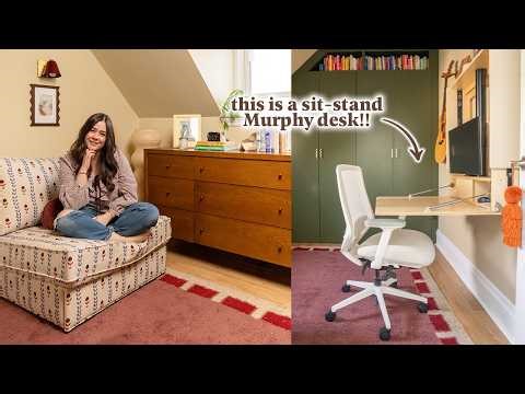Transforming My Small Bedroom to Fit a Desk, Guest Bed & Storage (Yes, Really!)