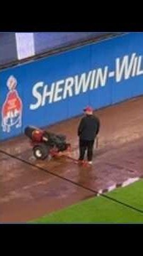 Cleveland Guardians Grounds Crew works to get field ready for ALCS Game 4