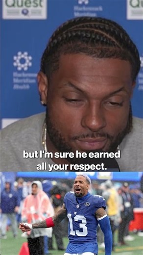 Kayvon Thibodeaux was broken the news of Odell Beckham Jr's release by our own Ryan Dunleavy #shorts