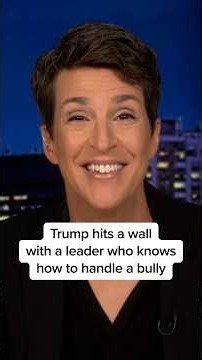 Trump hits a wall with a leader who knows how to handle a bully