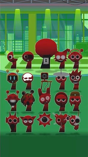 Horror Sprunki Night Party Dance but Red#brainrot #sprunki #sprunkidance #nightparty