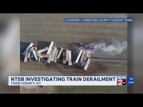 NTSB investigating train derailment in Todd County