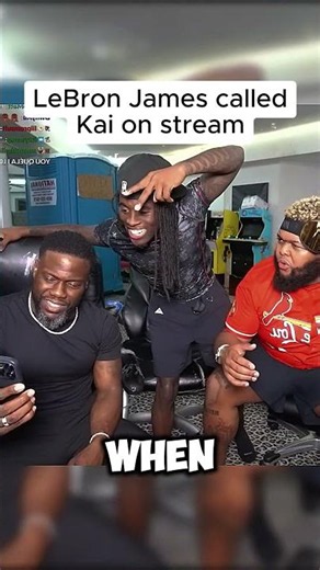 LeBron James surprised Kai Cenat with a call😂