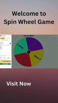 Create a Custom Spin Wheel Online | Free SpinWheelGame.com