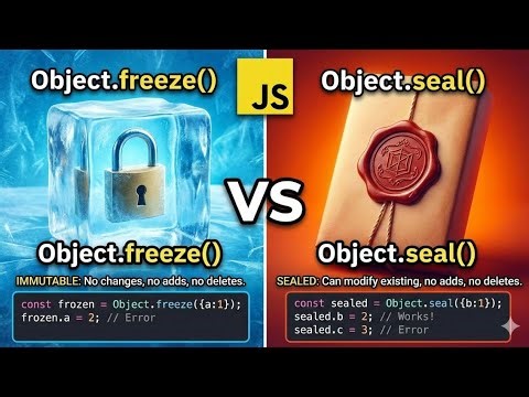 Object.freeze() vs Object.seal(): JavaScript Immutability Explained