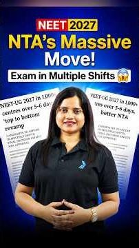 🚨 NEET 2027: NTA’s Massive Exam Changes?! 😱