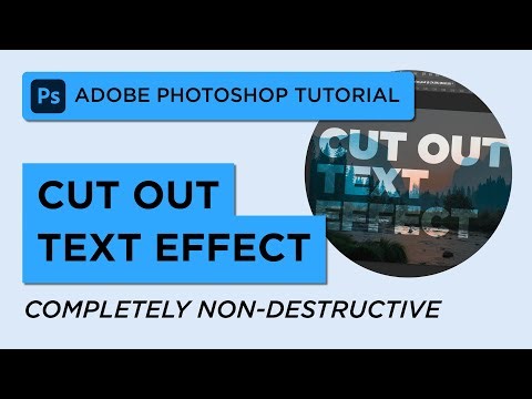 How to Make a Cut-Out Text Effect in Adobe Photoshop