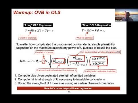 Carlos Cinelli: Long Story Short: Omitted Variable Bias in Causal Machine Learning