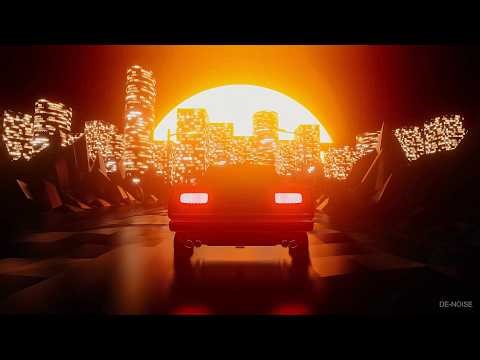 4K - POV & Car Traveling In A Gorgeous Sunset, Big City Landscape Background Screensaver | NO SOUND